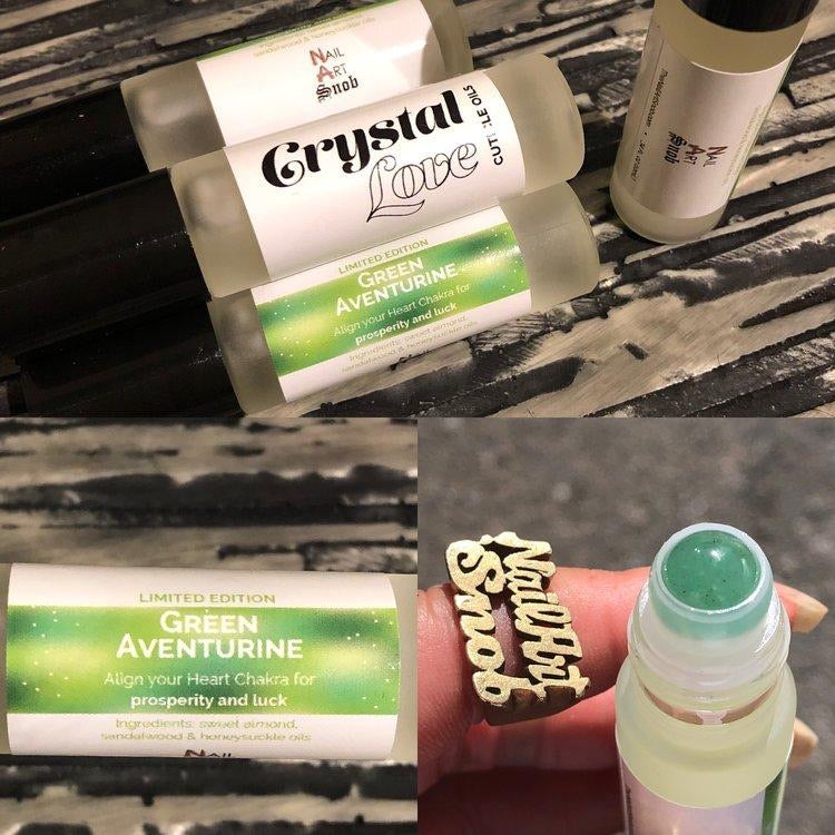 Green Aventurine Crystal Love Cuticle Oils
